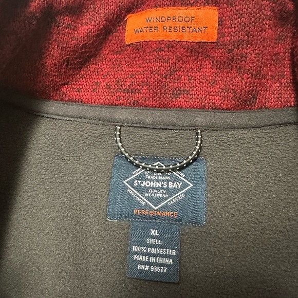 St. Johns Bay Men's Medium Terra-Tek Vest Windproof Water Resistant - Picture 6 of 8